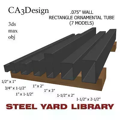 075in Wall Rectangle Ornamental Tube