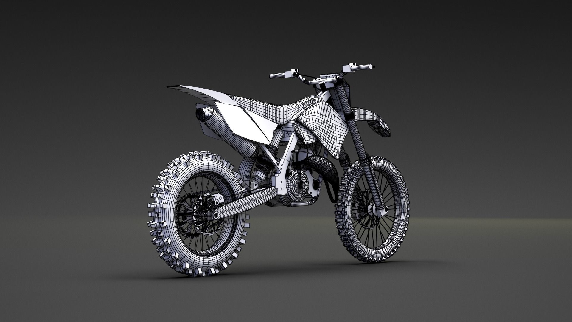 3D KTM Dirt Bike 3D model_9