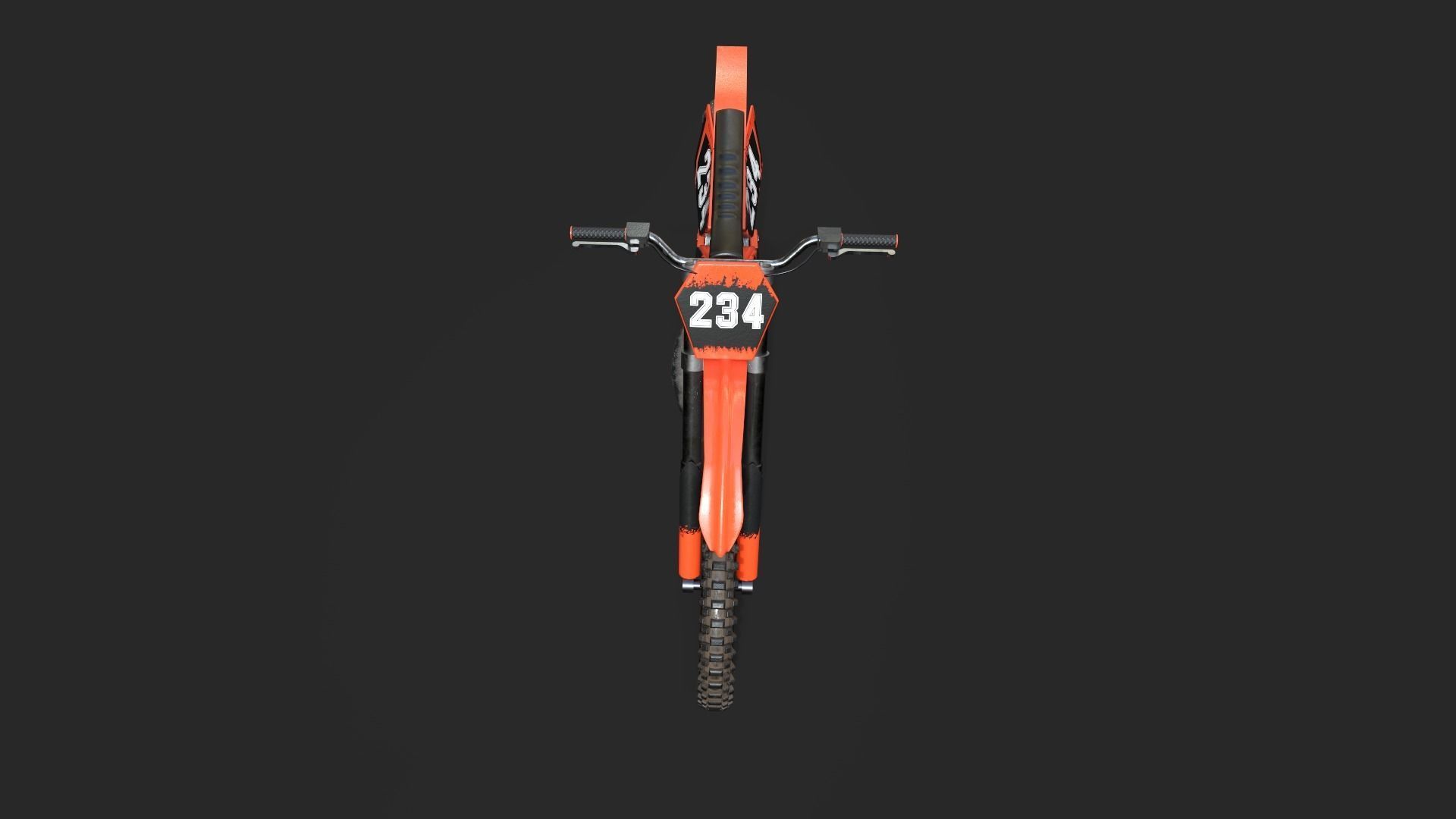 3D KTM Dirt Bike 3D model_8
