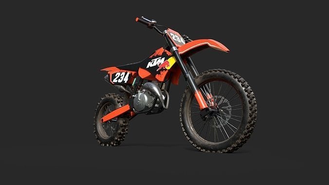 3D KTM Dirt Bike 3D model