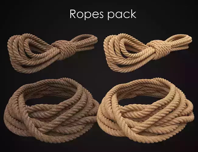 Ropes pack 3D Model Collection