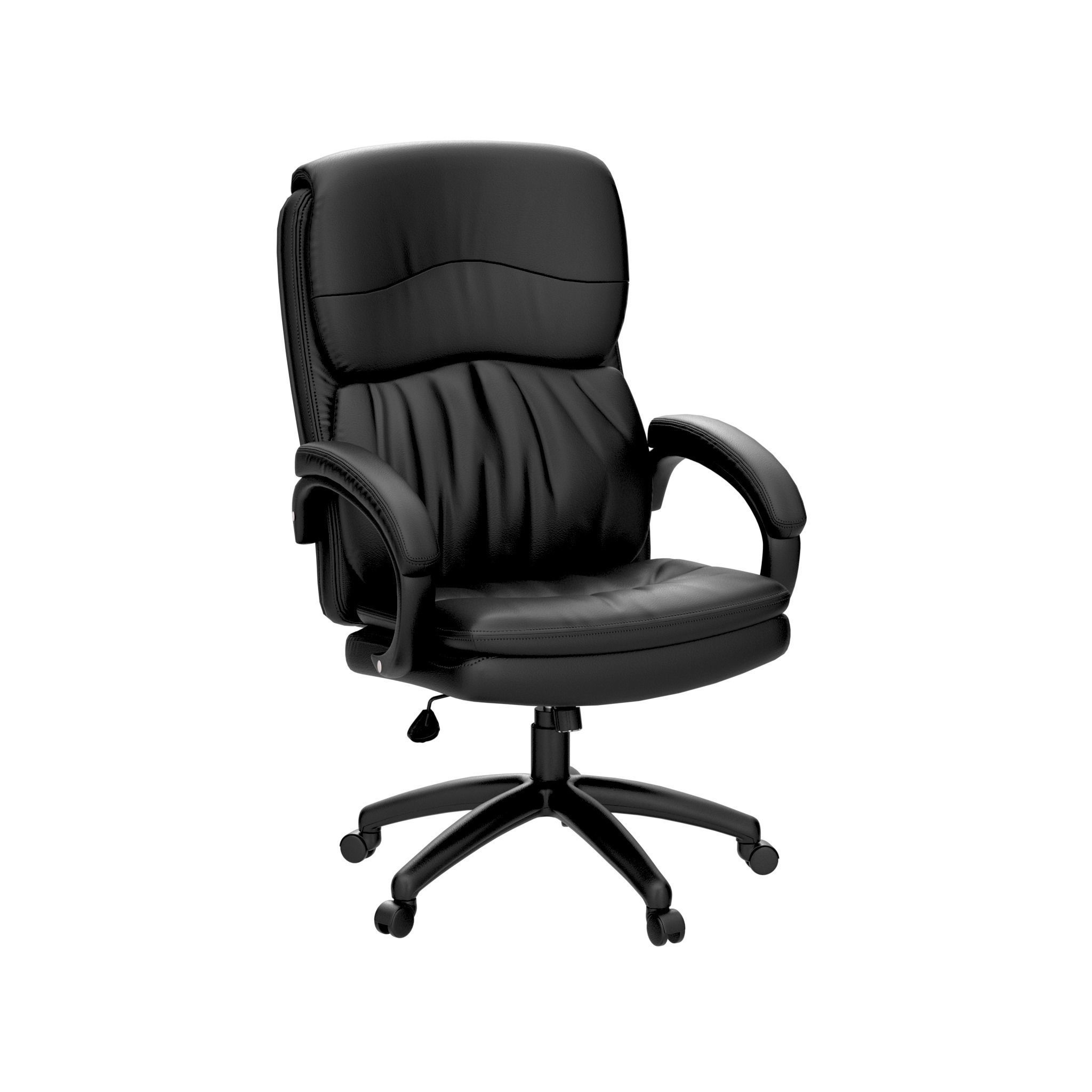 Chair leather office 3D model_3