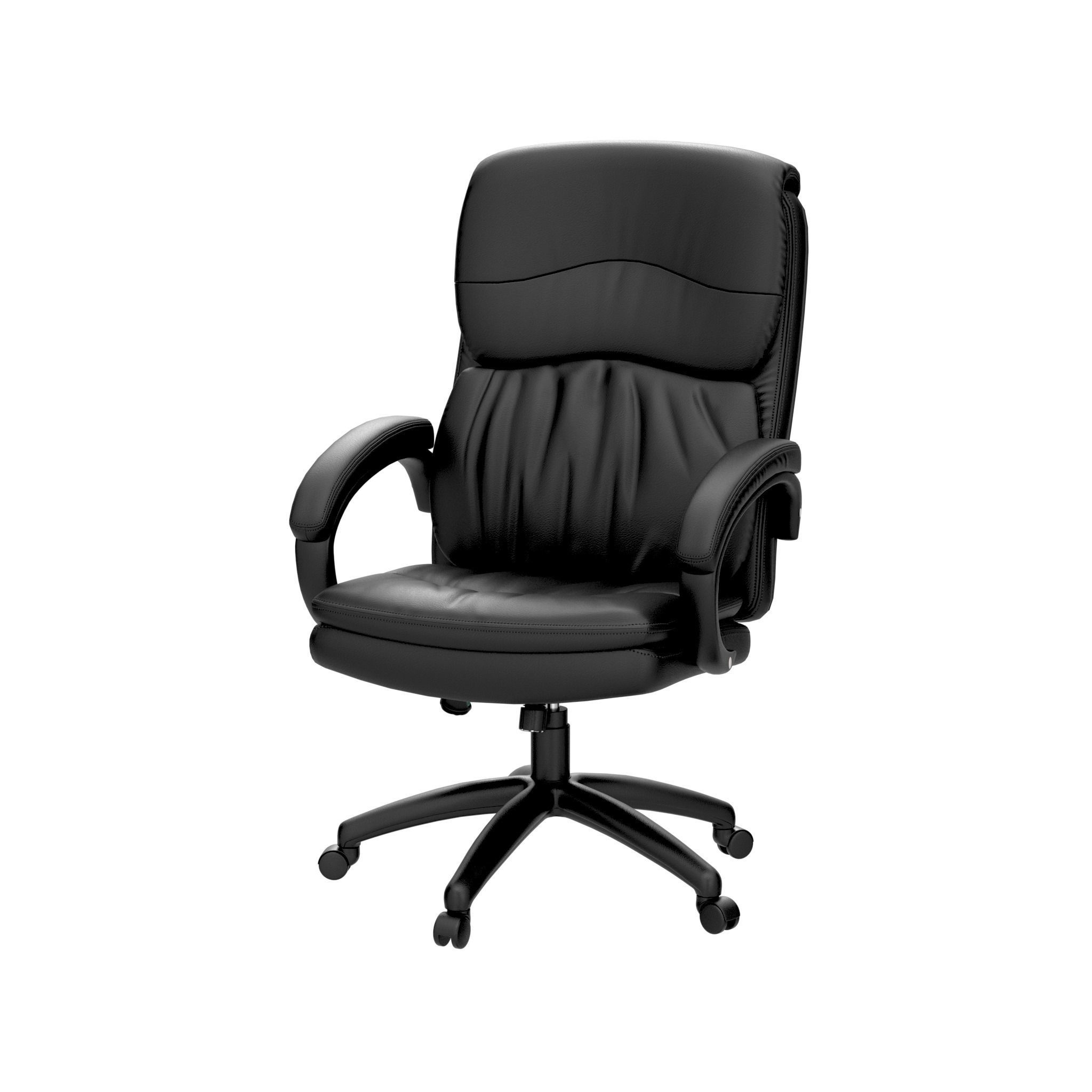 Chair leather office 3D model_2