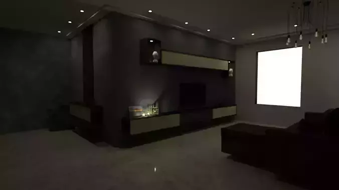 living room 3D model