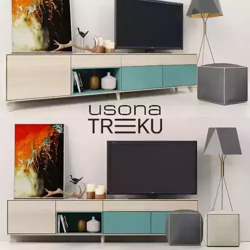 Treku Aura Credenza 1 3D model