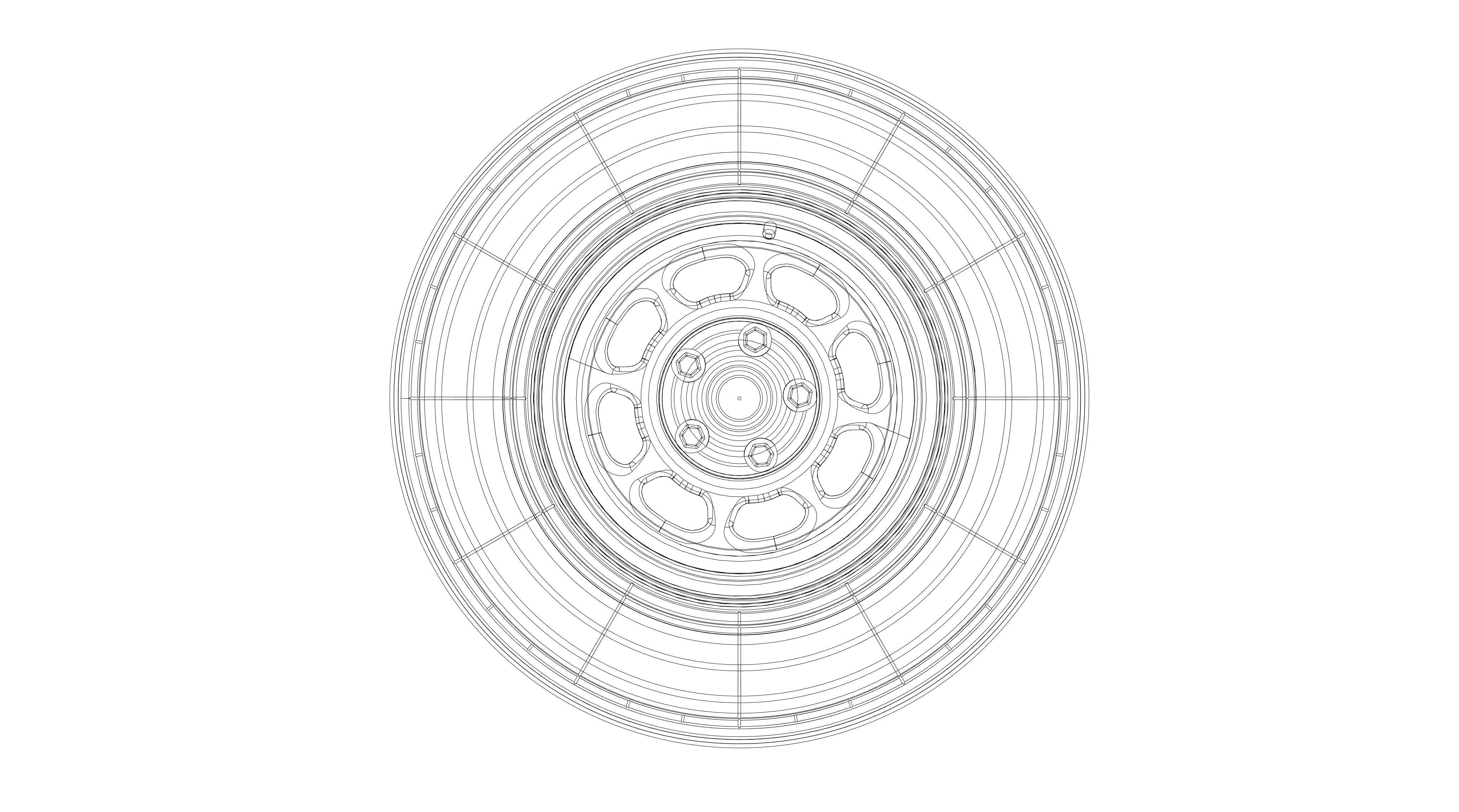 3d printable modern Nascar wheel 3D print model_8