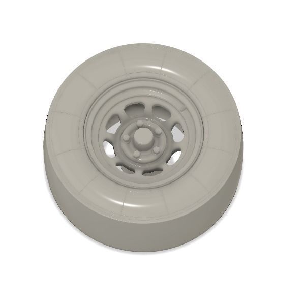 3d printable modern Nascar wheel 3D print model_4