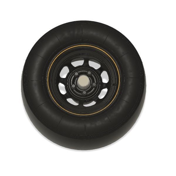 3d printable modern Nascar wheel 3D print model_1