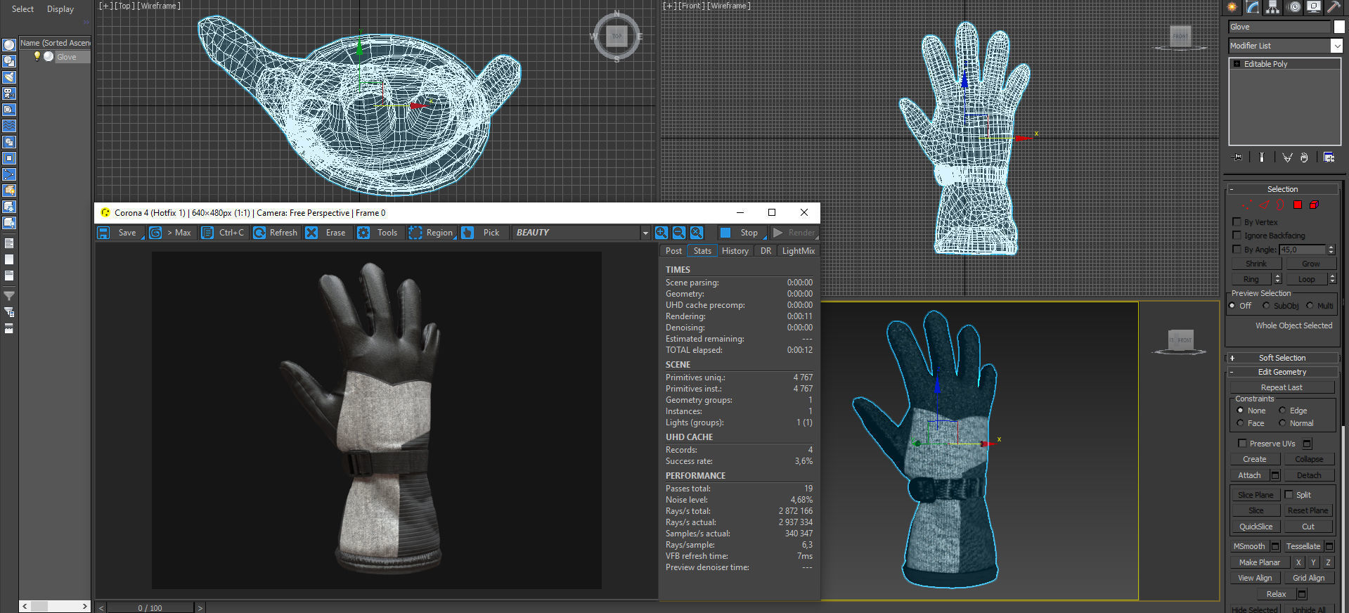 Winter gloves pack 3D Model Collection_29