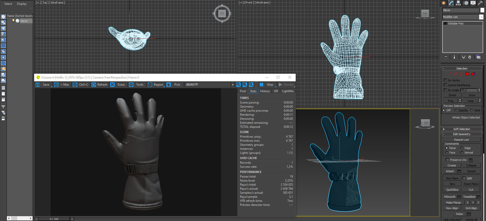 Winter gloves pack 3D Model Collection_17