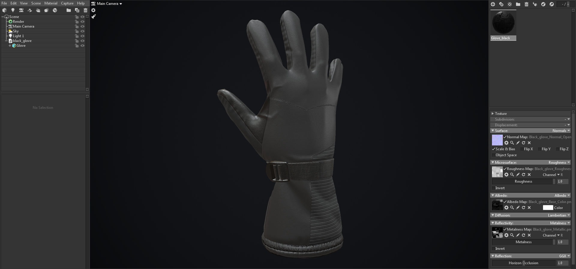 Winter gloves pack 3D Model Collection_16