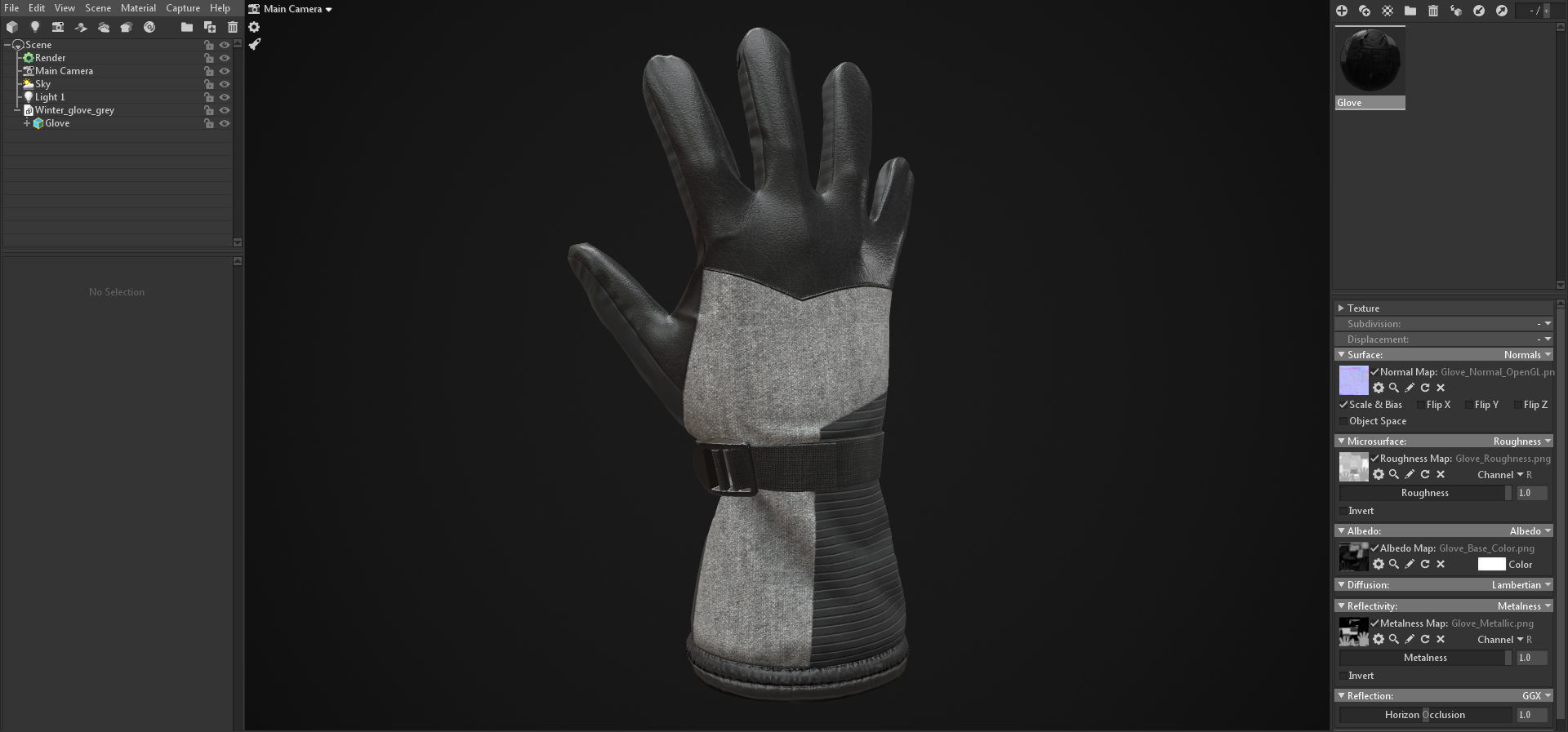 Winter gloves pack 3D Model Collection_28