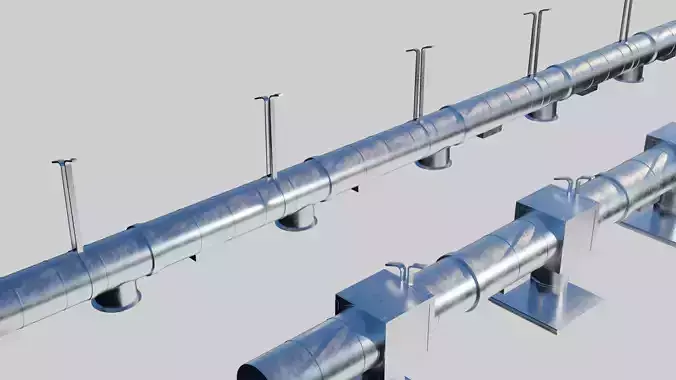 building air ventilation 3D model