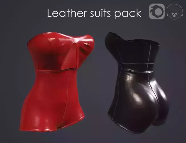 Leather suits pack 3D Model Collection