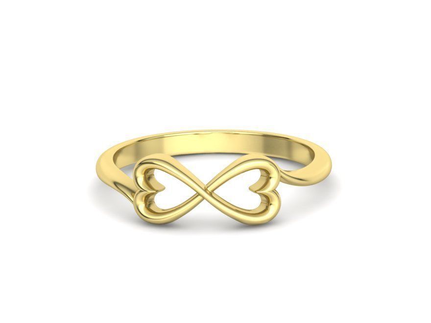 Infinity  Love Hearts Ring printable 3dmodel  3D print model_5
