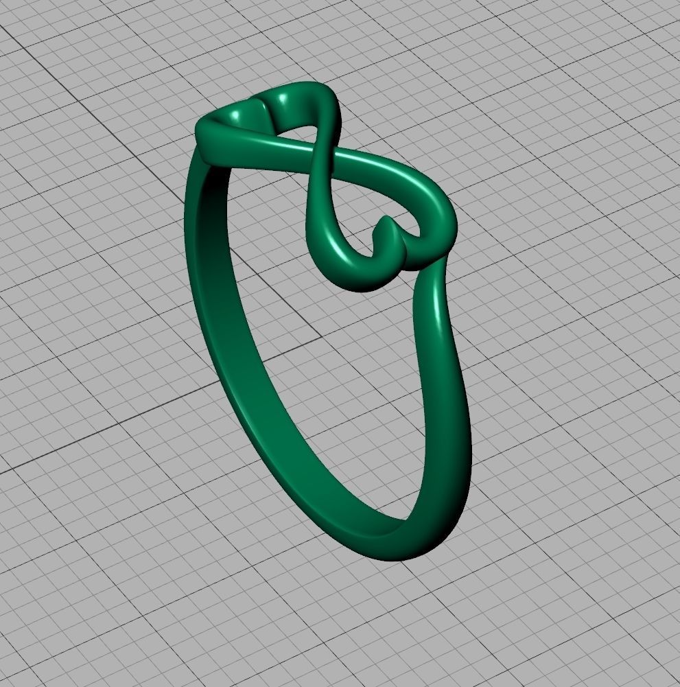 Infinity  Love Hearts Ring printable 3dmodel  3D print model_18