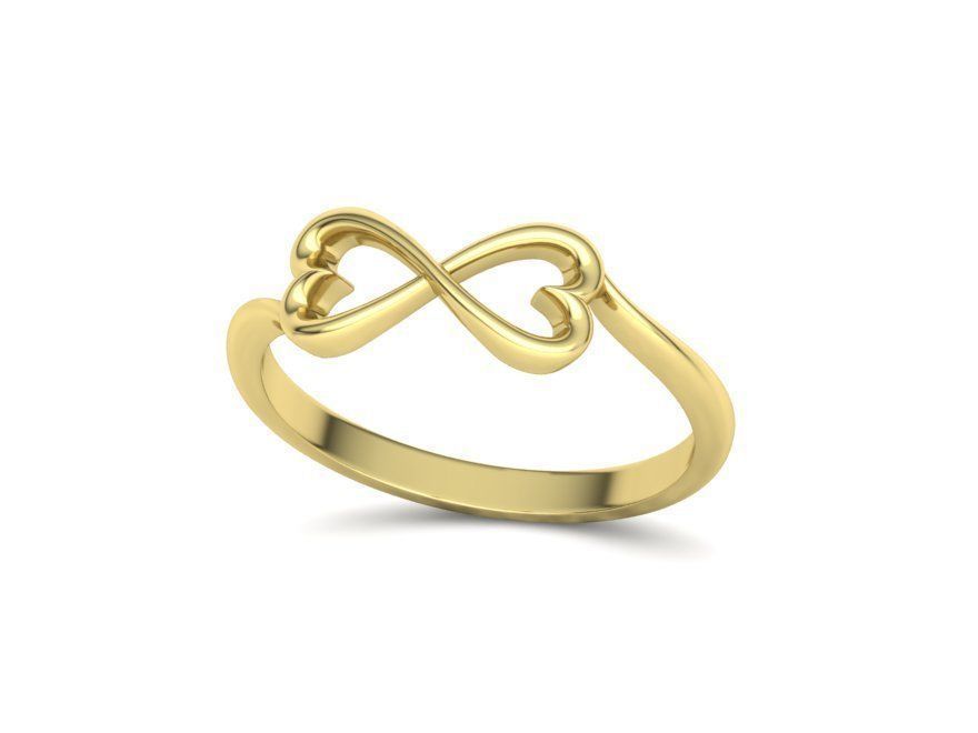 Infinity  Love Hearts Ring printable 3dmodel  3D print model_29