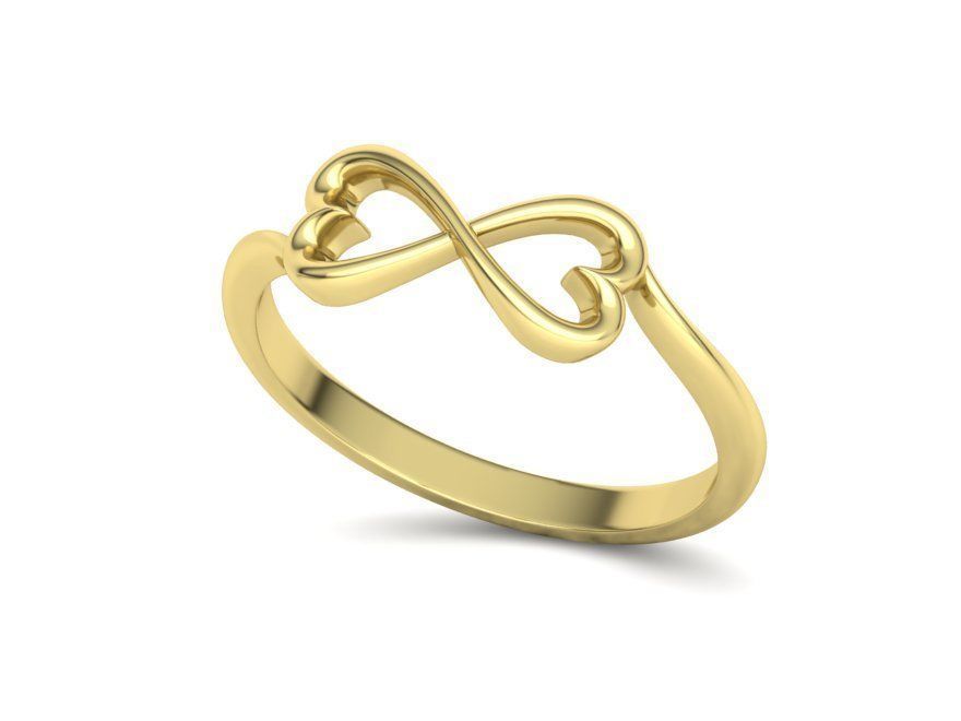 Infinity  Love Hearts Ring printable 3dmodel  3D print model_13
