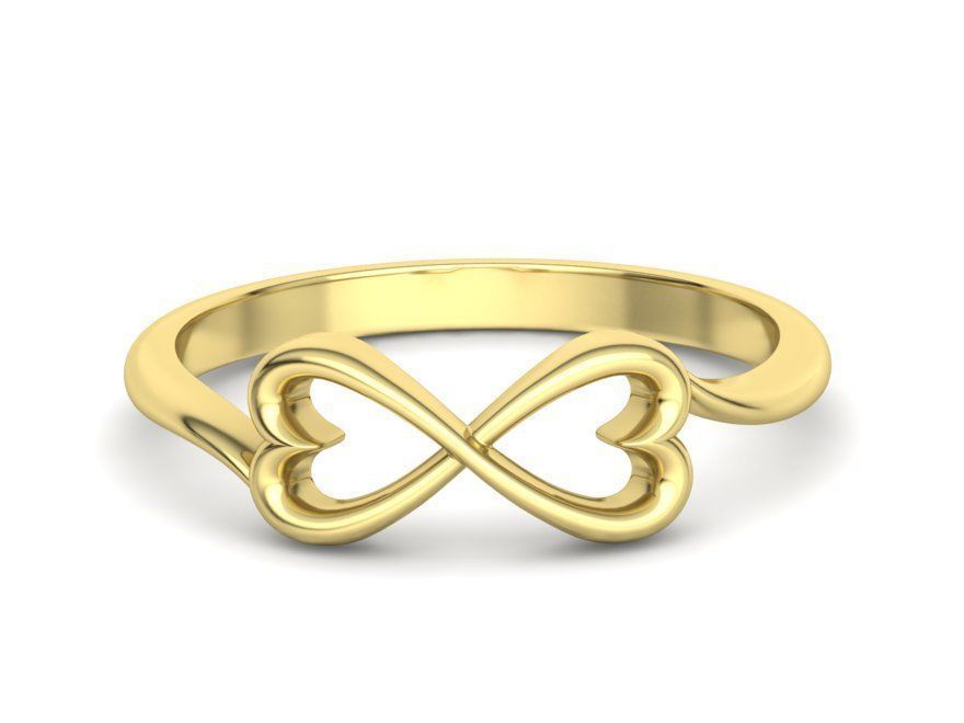 Infinity  Love Hearts Ring printable 3dmodel  3D print model_8