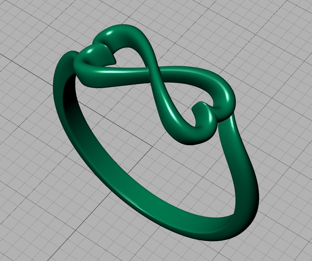 Infinity  Love Hearts Ring printable 3dmodel  3D print model_17