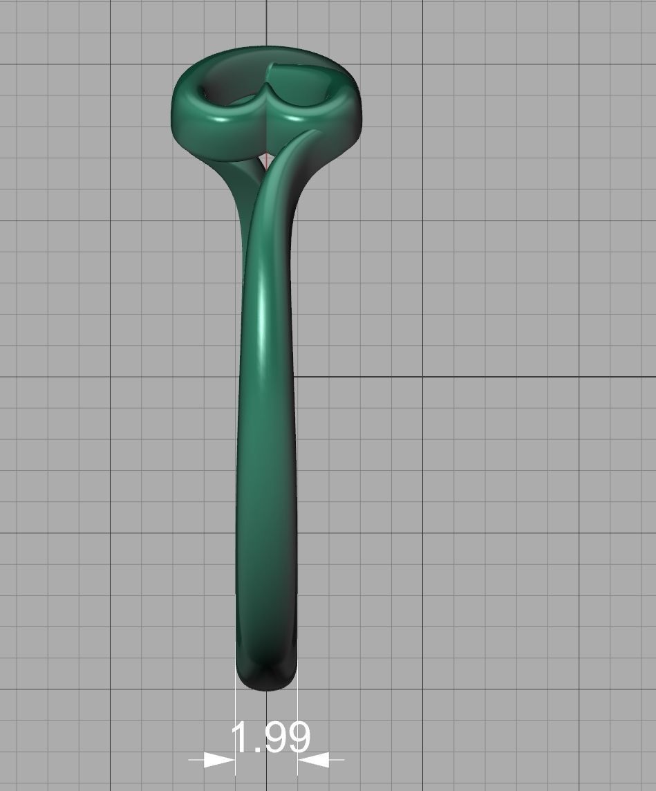 Infinity  Love Hearts Ring printable 3dmodel  3D print model_20