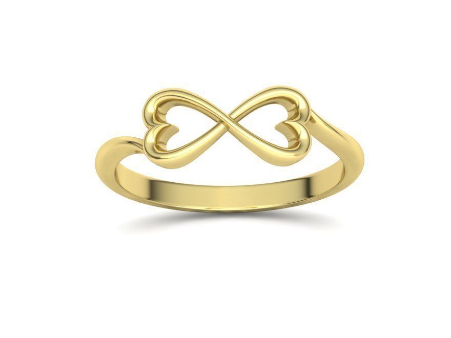 Infinity  Love Hearts Ring printable 3dmodel  3D print model_10