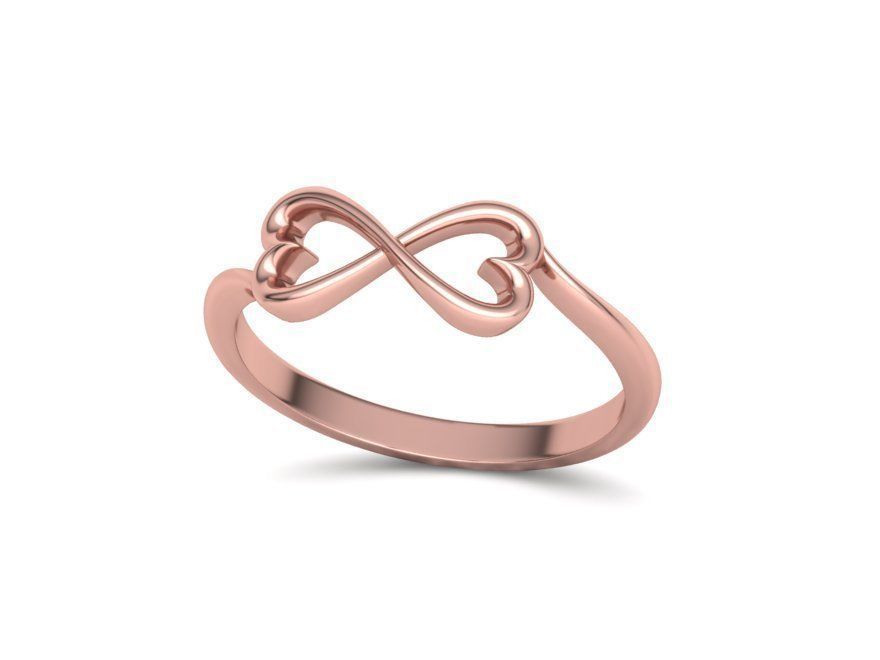 Infinity  Love Hearts Ring printable 3dmodel  3D print model_27