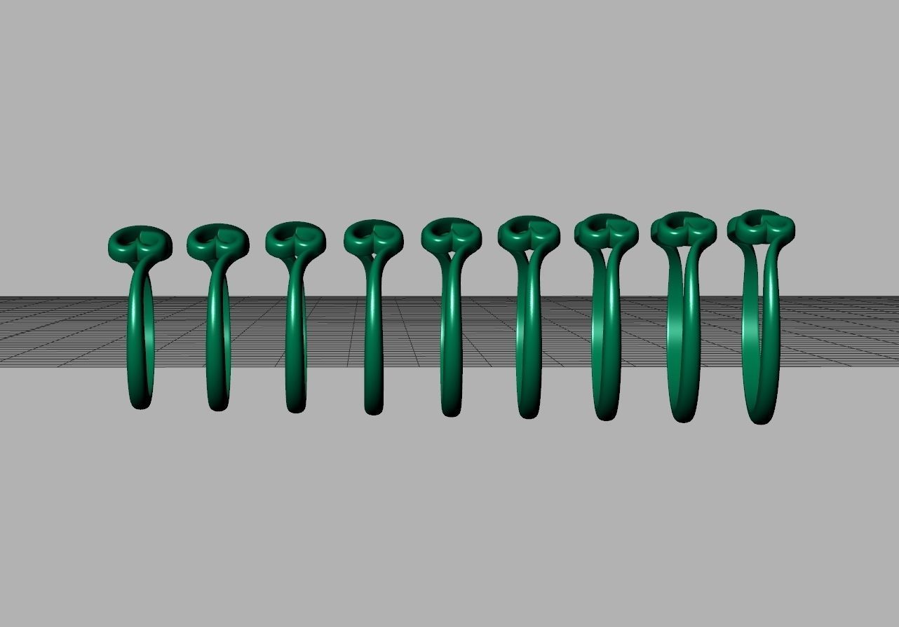 Infinity  Love Hearts Ring printable 3dmodel  3D print model_22