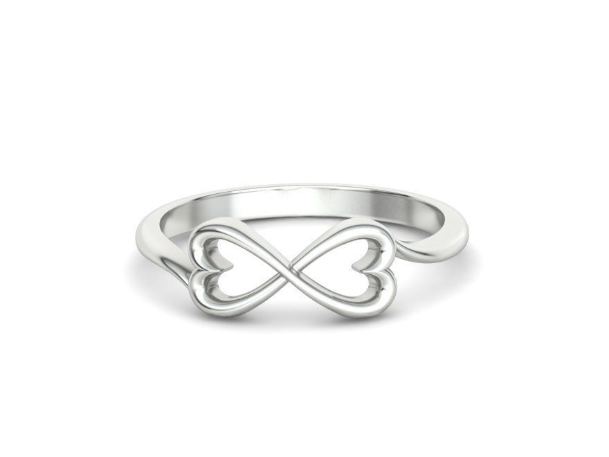 Infinity  Love Hearts Ring printable 3dmodel  3D print model_4