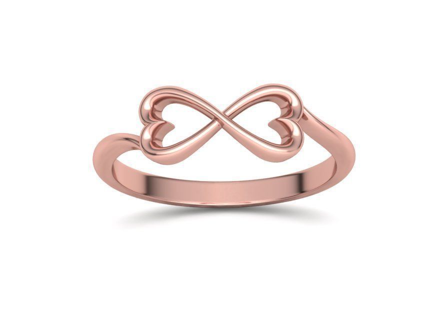 Infinity  Love Hearts Ring printable 3dmodel  3D print model_30