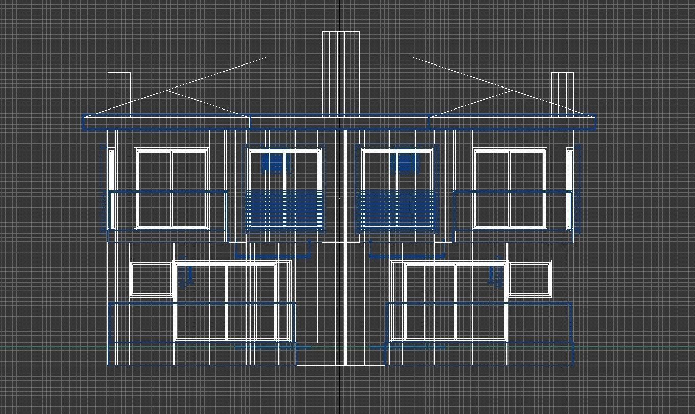 Modern Summer House 3D model_9