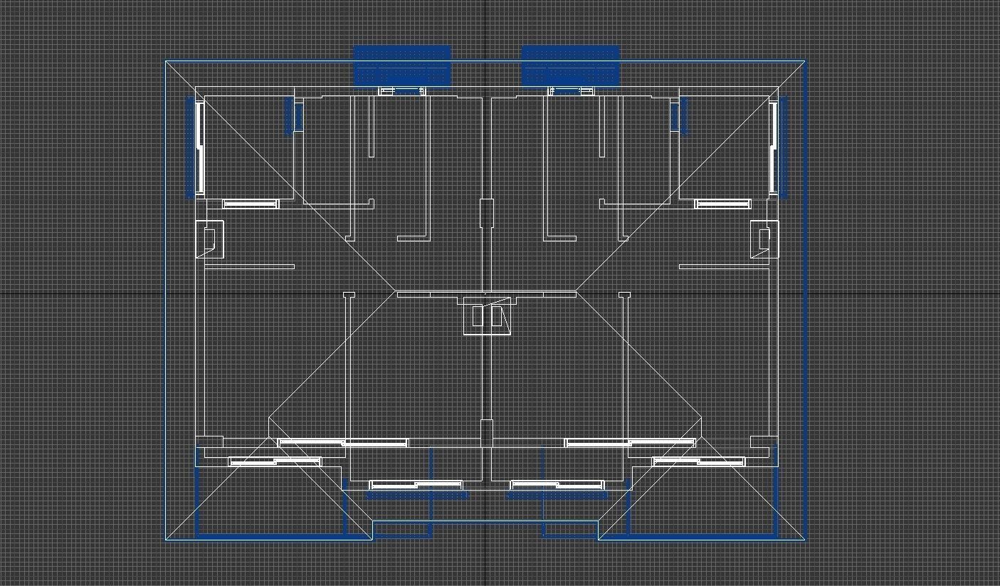 Modern Summer House 3D model_8