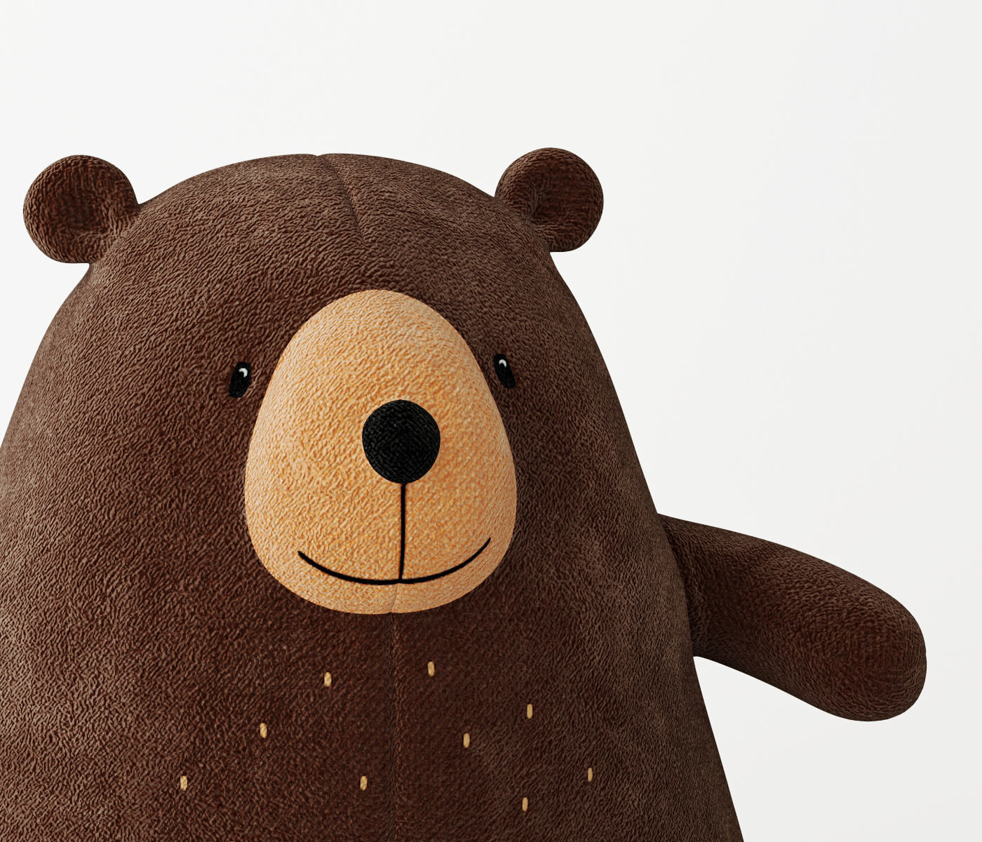 H and M bear toy 3D model CGTrader