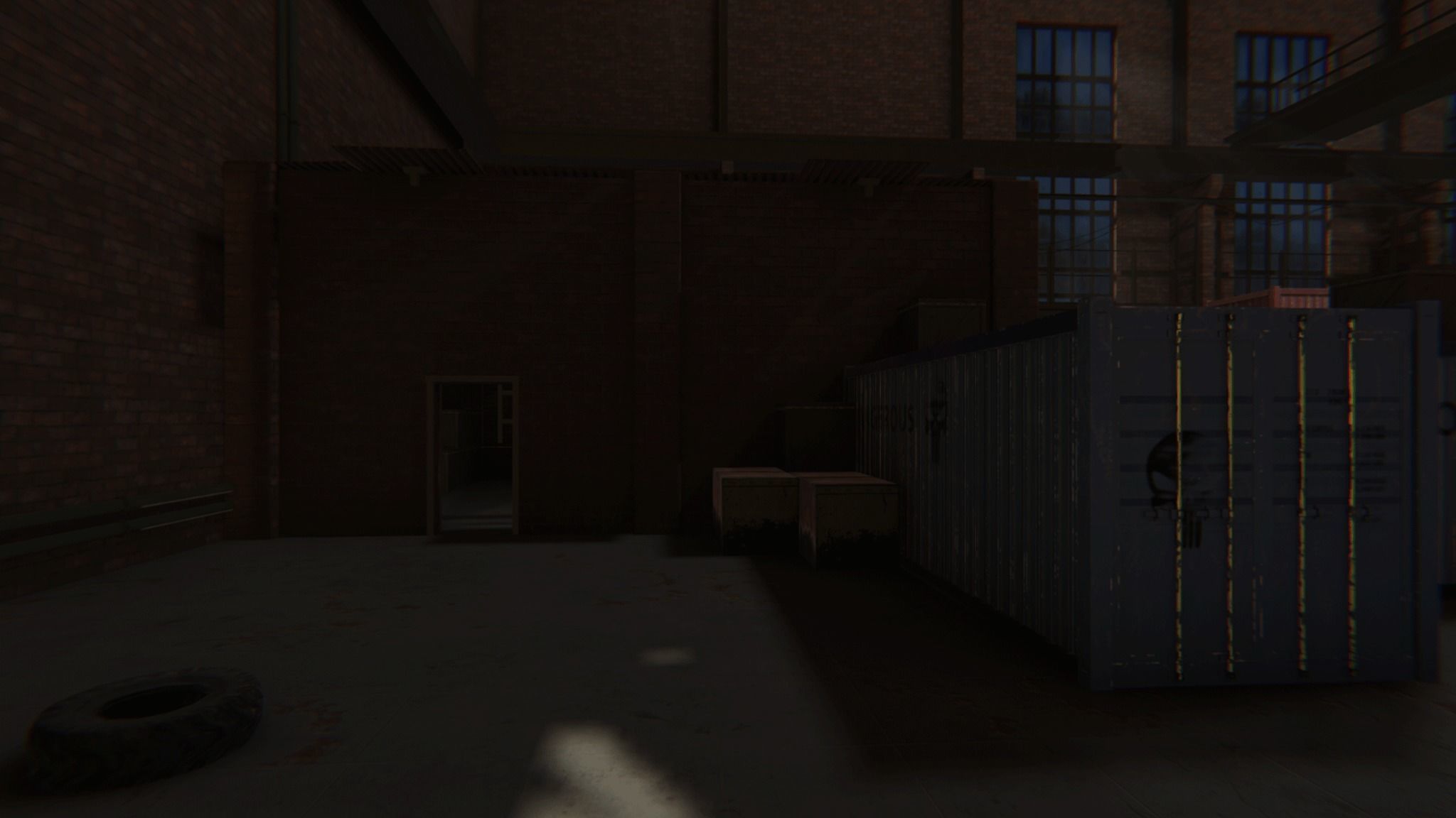 FPS Hangar - tournament map Low-poly 3D model_7