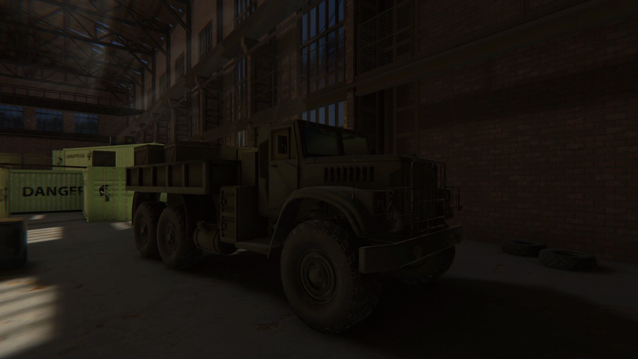 FPS Hangar - tournament map Low-poly 3D model_8