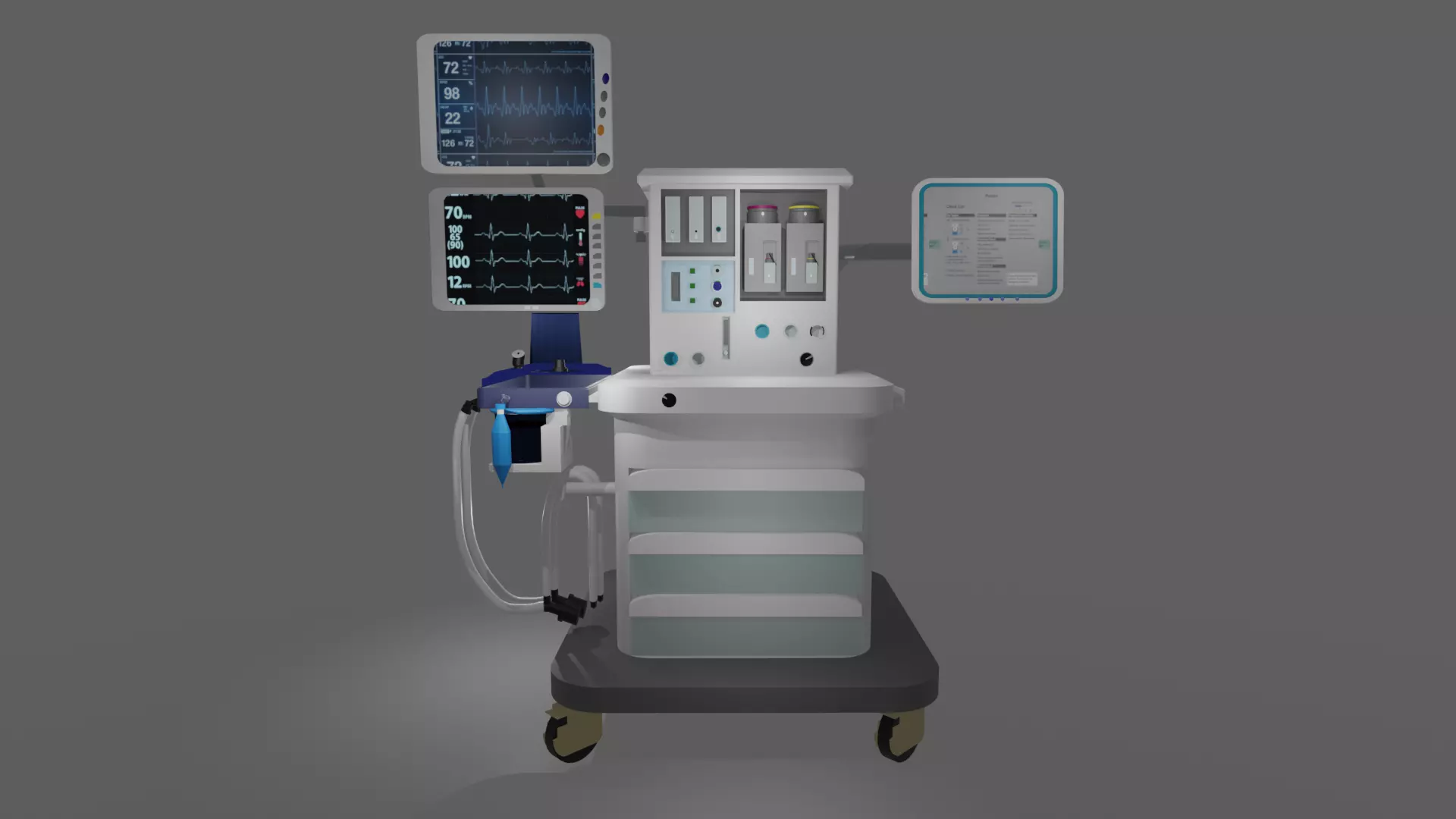 Anesthesia Device 3D model_0