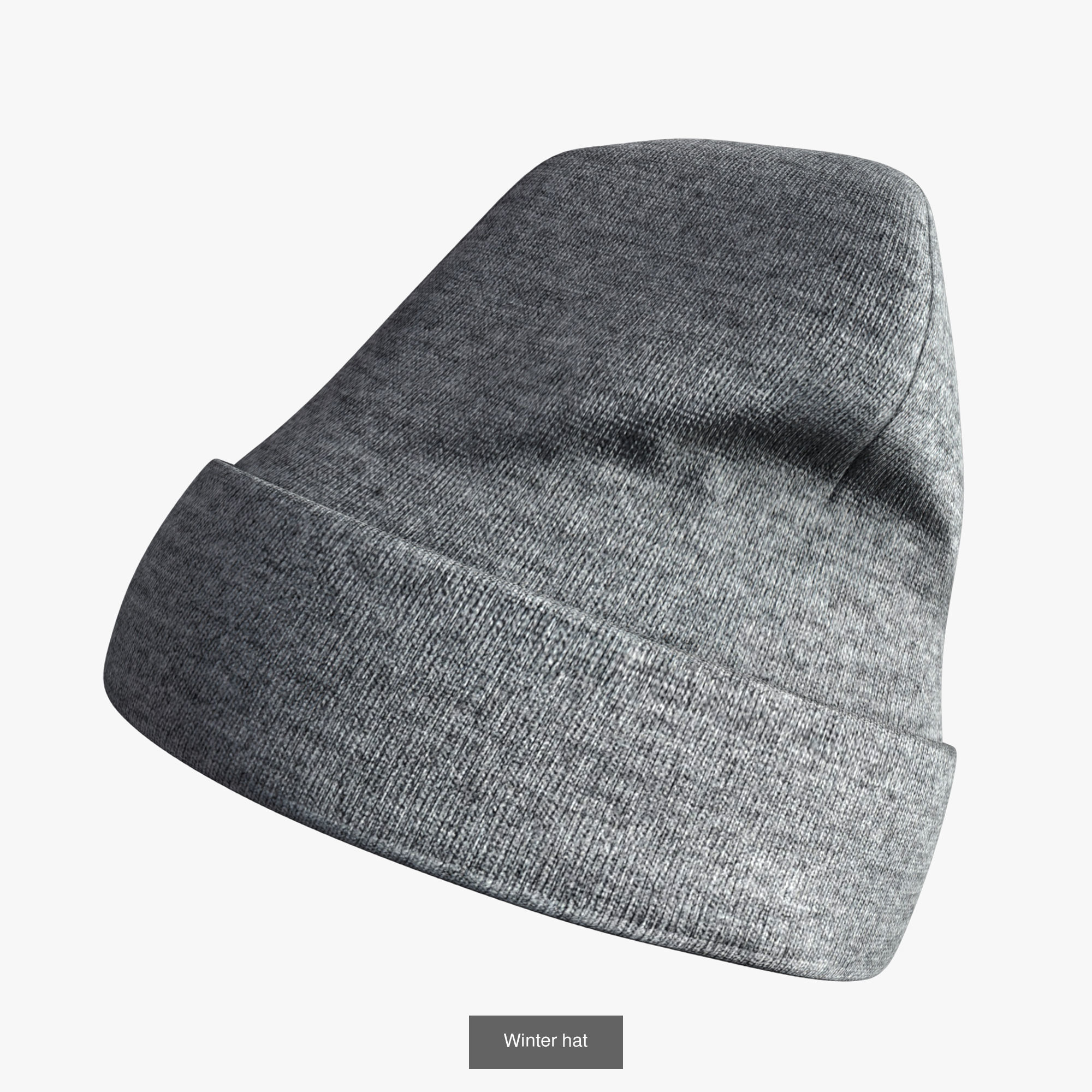 Winter hats pack 3D Model Collection_1