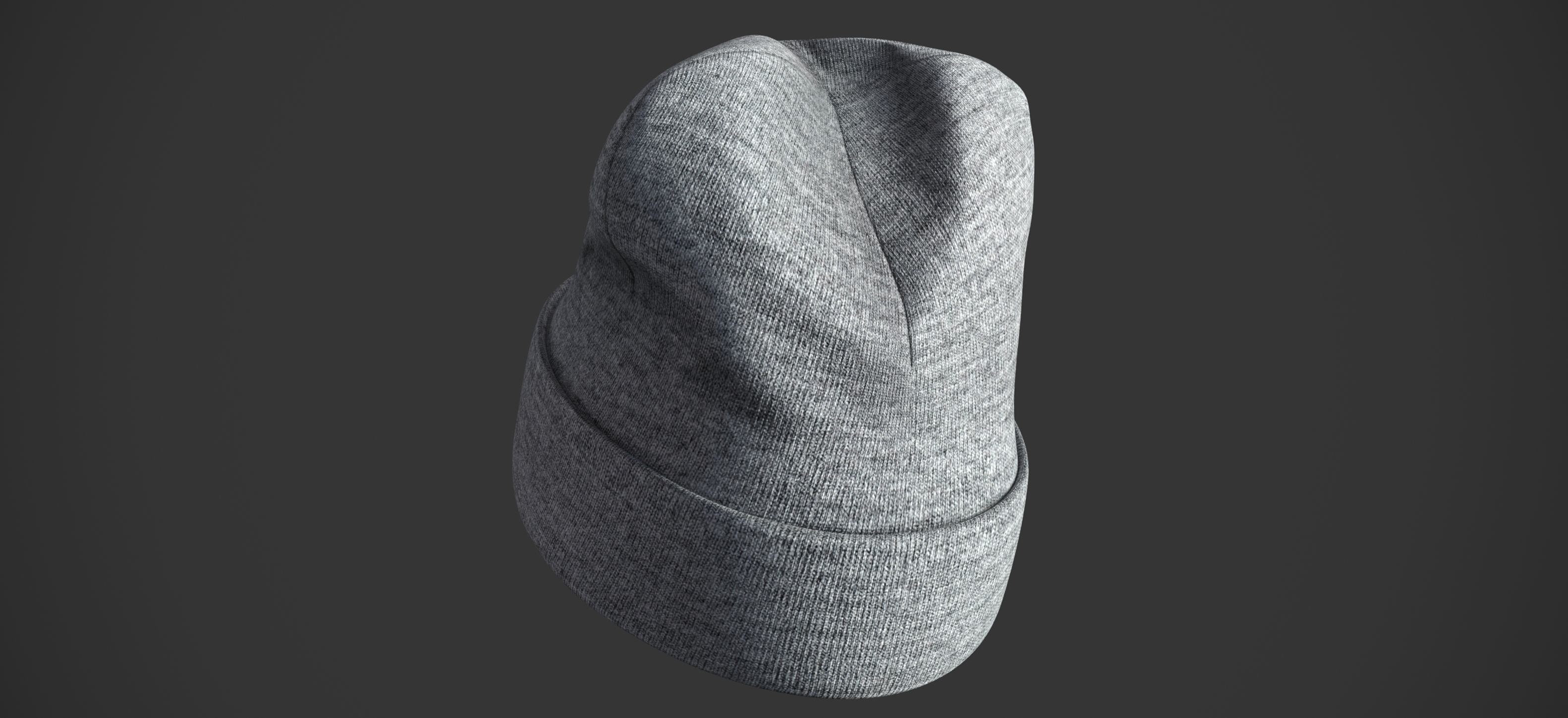 Winter hats pack 3D Model Collection_5