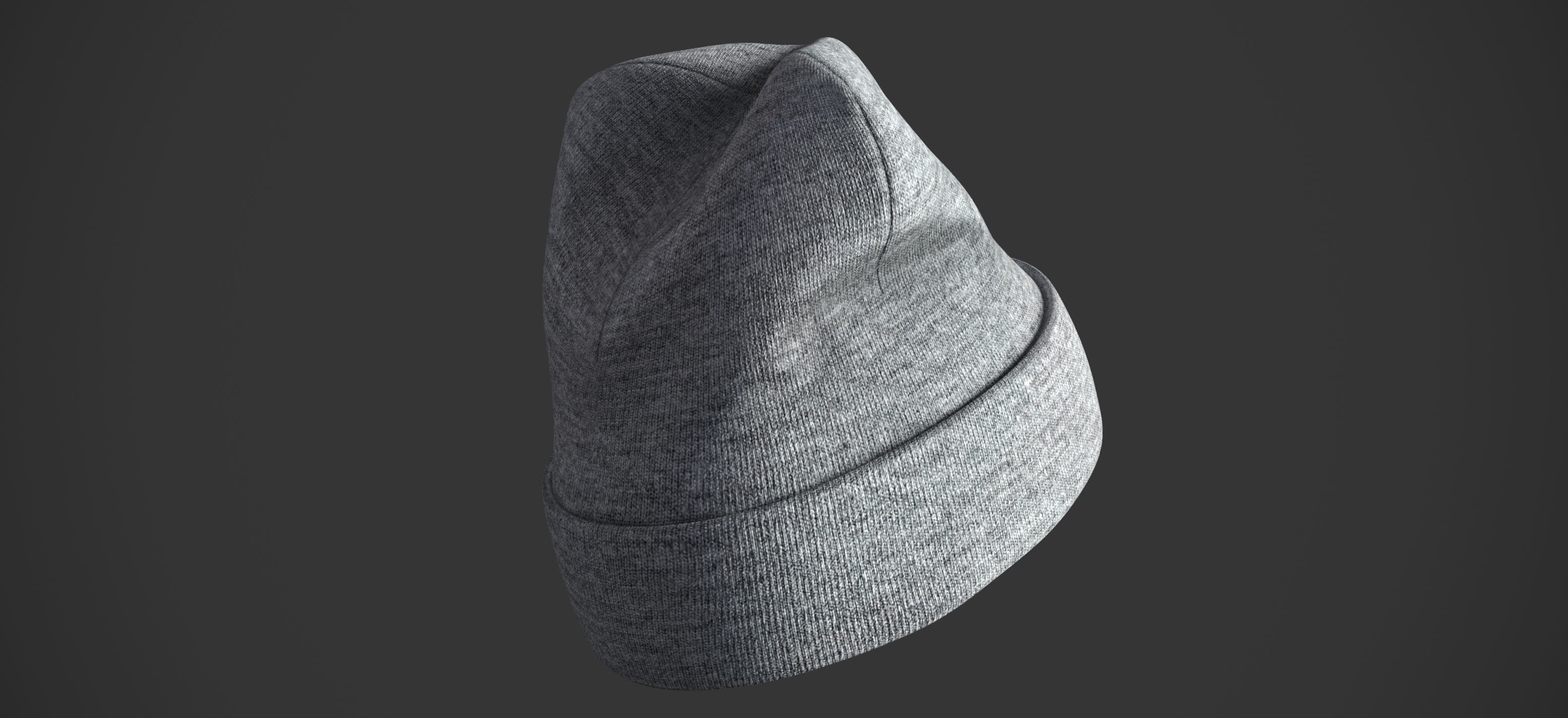 Winter hats pack 3D Model Collection_7