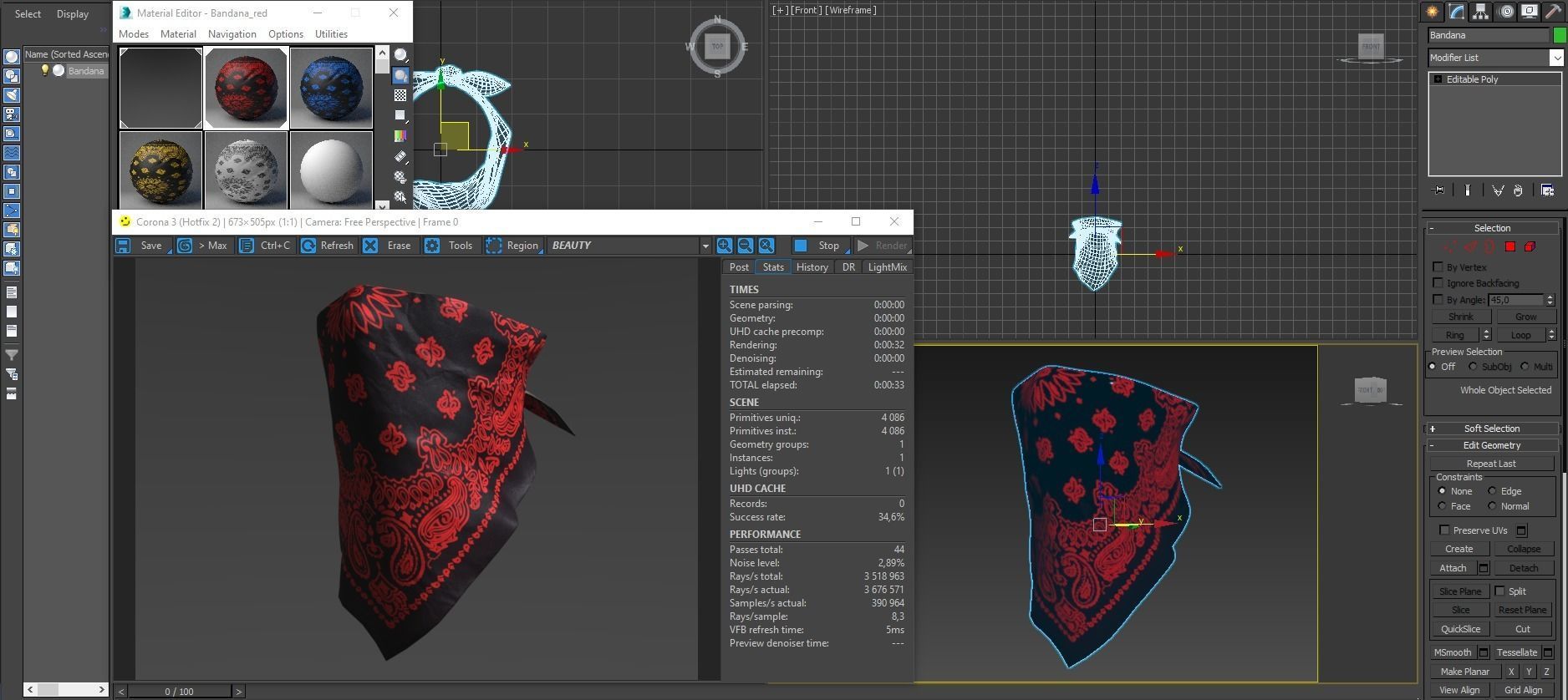 Bandanas pack 3D Model Collection_43