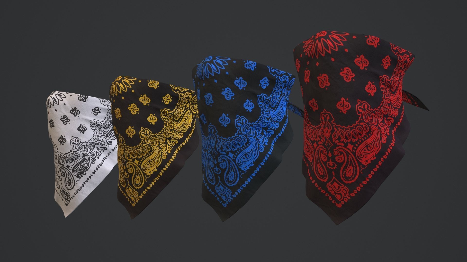 Bandanas pack 3D Model Collection_26