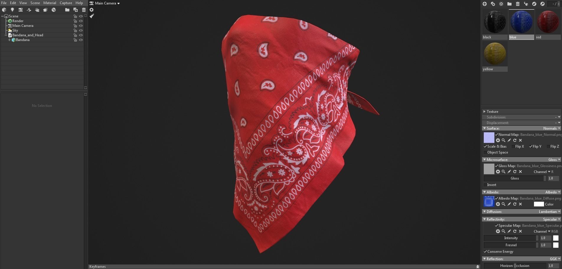 Bandanas pack 3D Model Collection_19