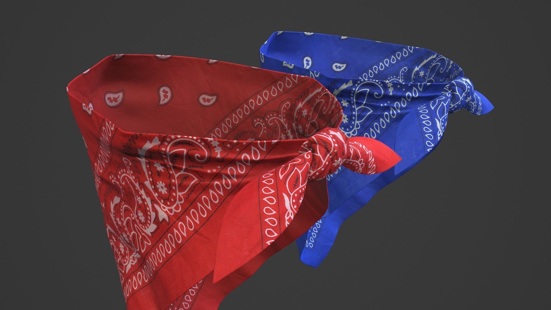 Bandanas pack 3D Model Collection_9