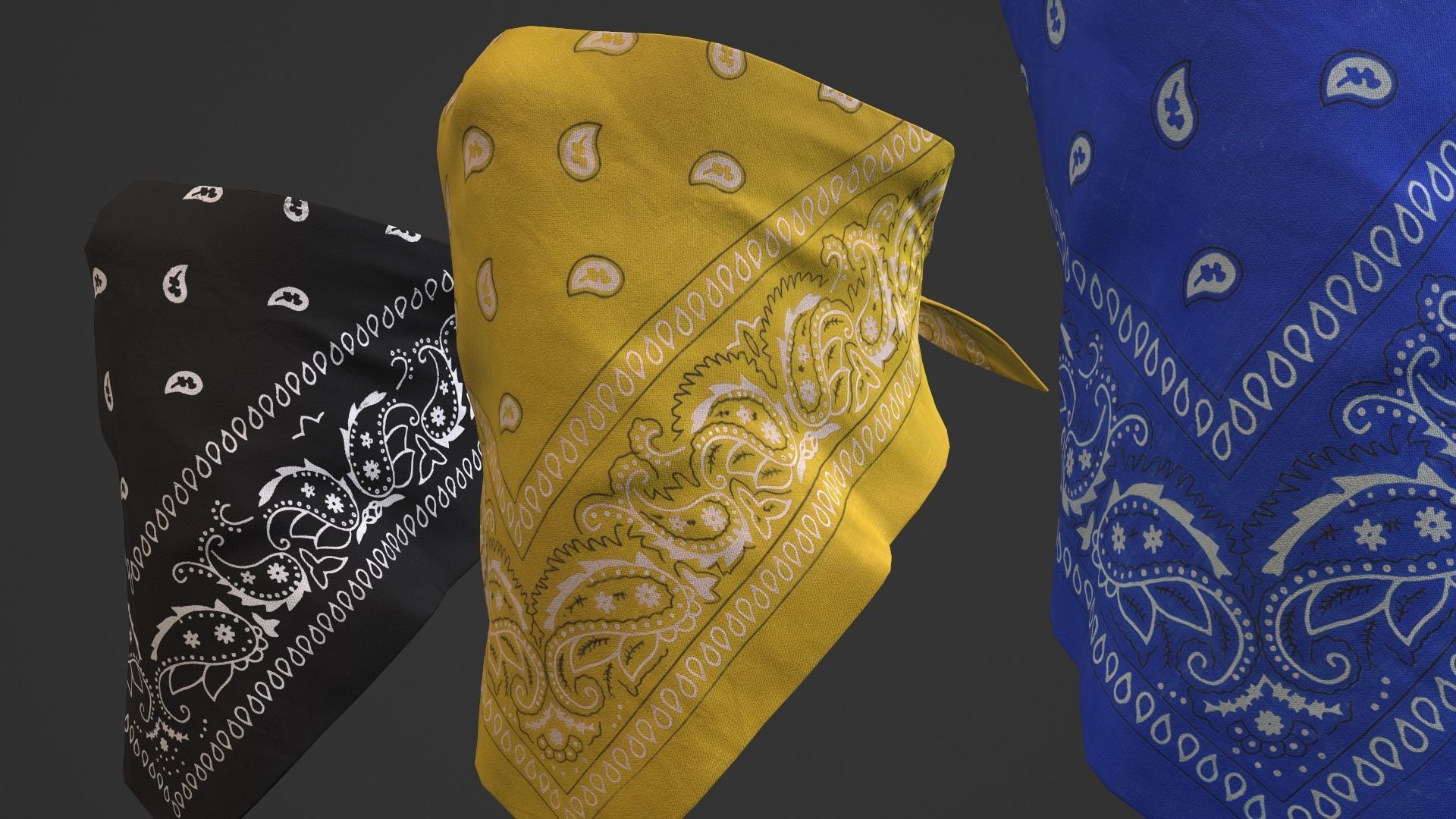 Bandanas pack 3D Model Collection_10