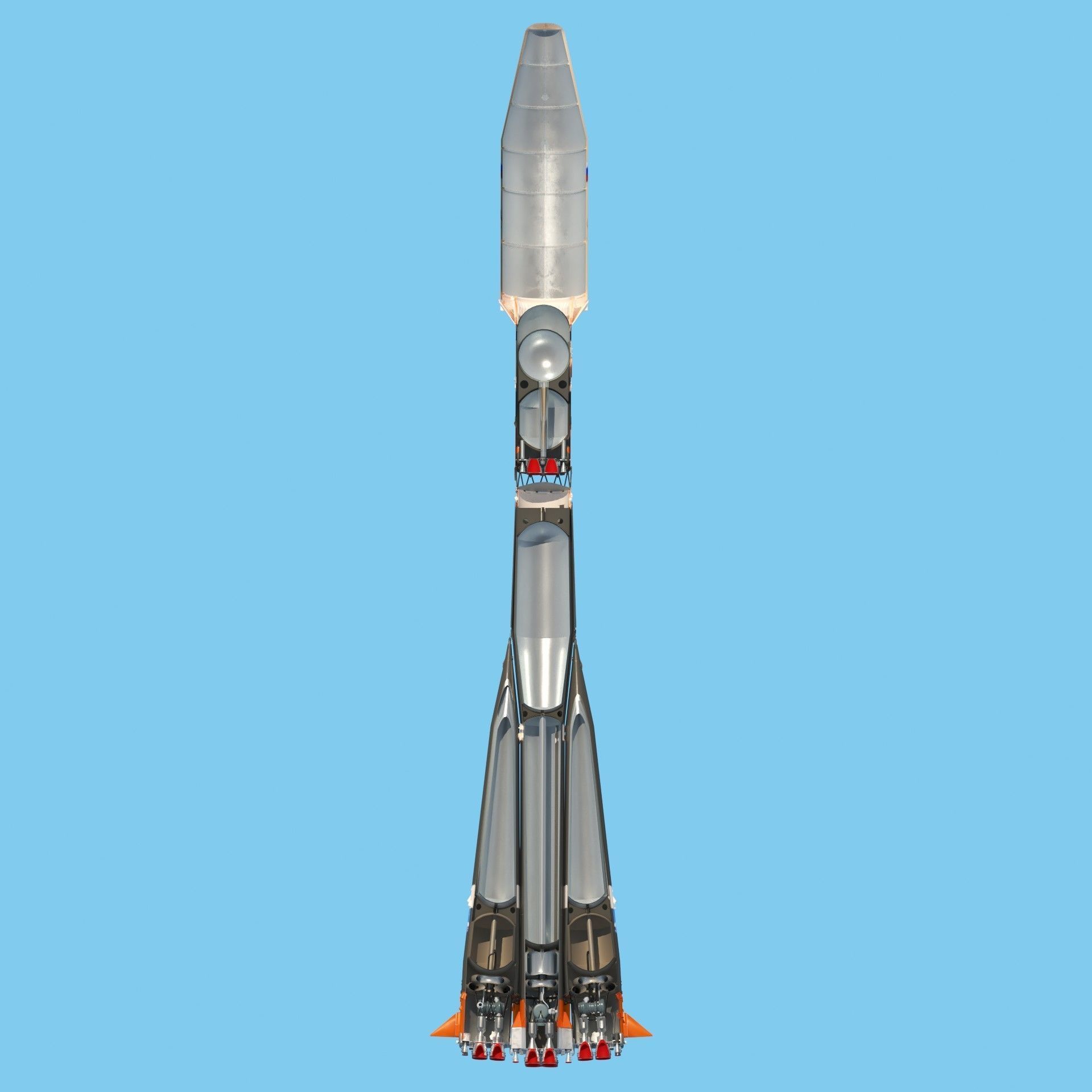 Soyuz 2 Rocket 3D model_2