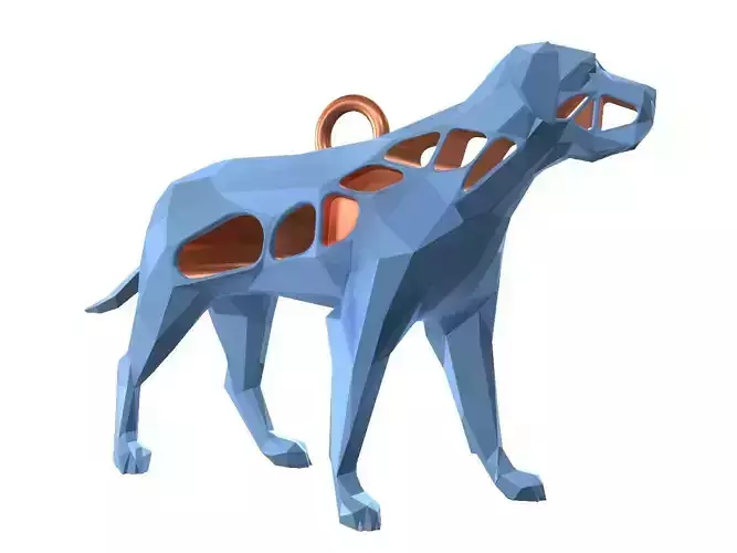 Animal Charm English Mastiff Pose Pendant