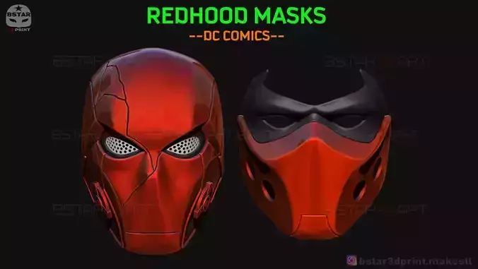 Red Hood Masks   3D Model Collection