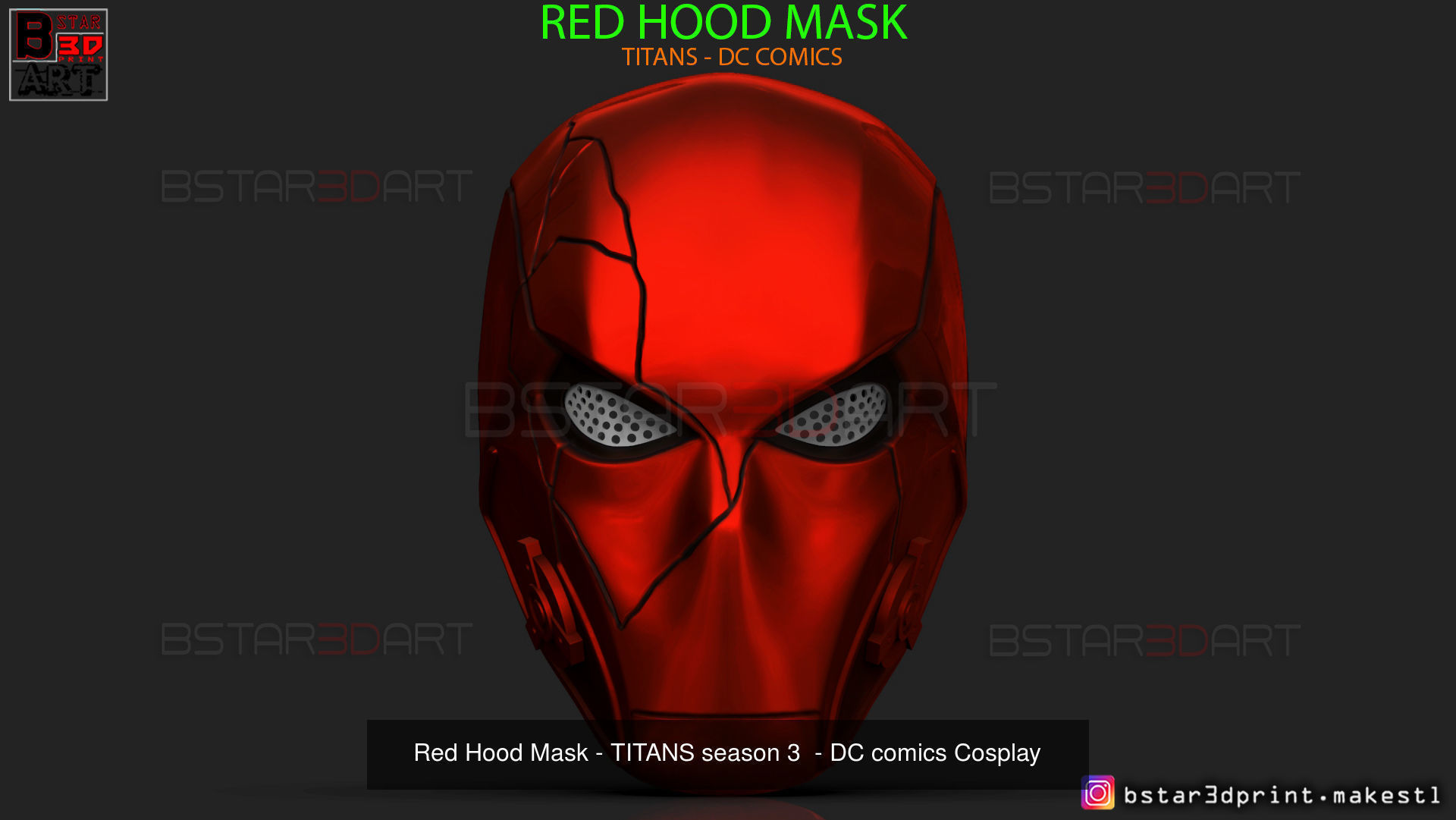 Red Hood Masks   3D Model Collection_1