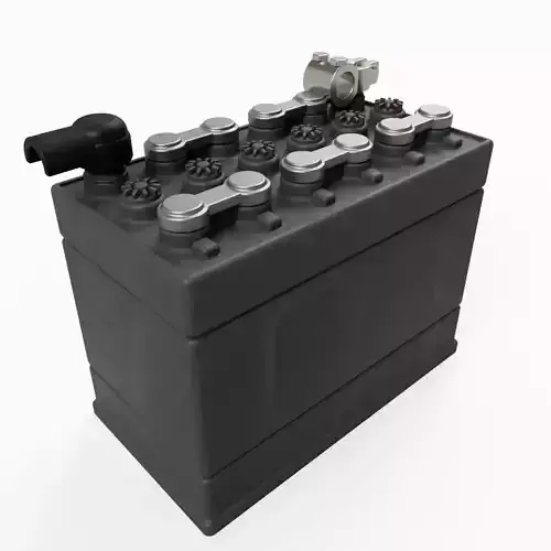 3d printable vintage car battery 3D print model