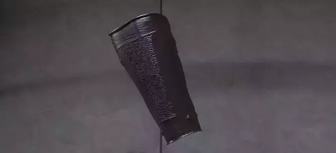 Leather Arm bracers embossed detail